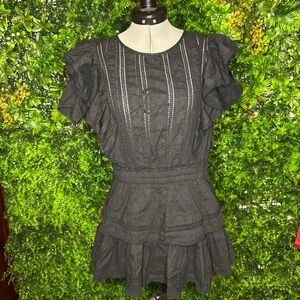LoveShackFancy Black Lace Dress